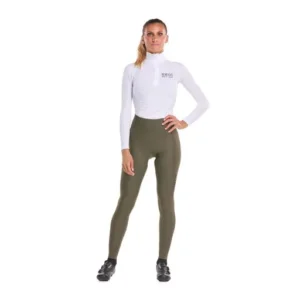 perf women's gel power water-repellent khaki tights