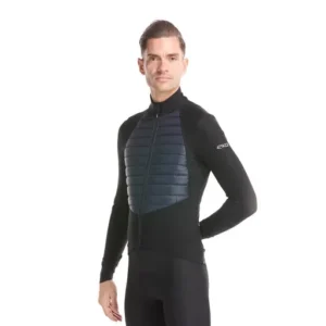 perf elegance black / navy blue thermal jacket