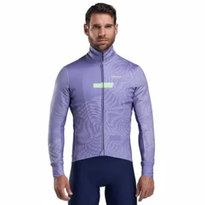 Thermal jacket perf graphic purple