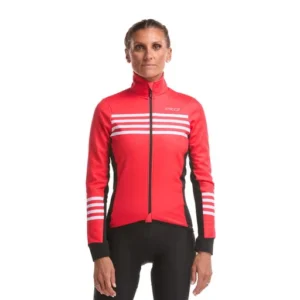 Women's thermal jacket perf marin red