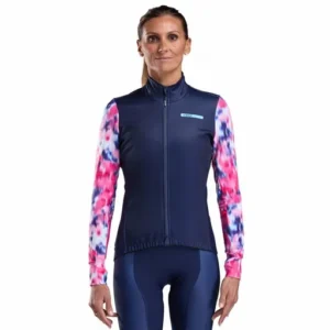 Women's thermal jacket perf orchid navy
