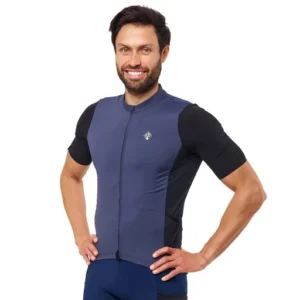 perf gravel navy blue unisex jersey