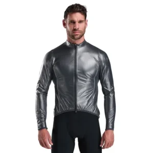 perf shark grey rain jacket