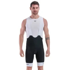 Gel memory bib shorts evo perf white