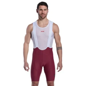 Gel ultimate cross bib shorts perf burgundy
