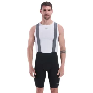 Poron shock absorber bib shorts perf black