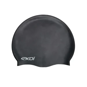 Swimming cap perf wavecut silicone black