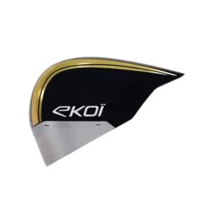 Helmet racing pure aero mirror cat2 black holo gold
