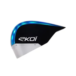 Pure aero black holo blue mirror cat2 racing helmet