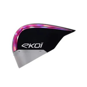 Pure aero black holo pink mirror cat2 racing helmet