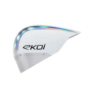 Pure aero white silver mirror cat2 racing helmet