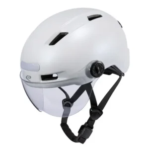 Urban helmet city style pearl white visor